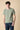 T-Shirt tinto capo marmorizzato Verde Militare con Ricami a Contrasto