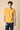 Yellow Marbled Garment Dyed T-Shirt with Contrasting Embroidery