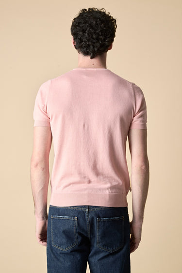 T-Shirt in maglieria puro cotone Rosa Cipria