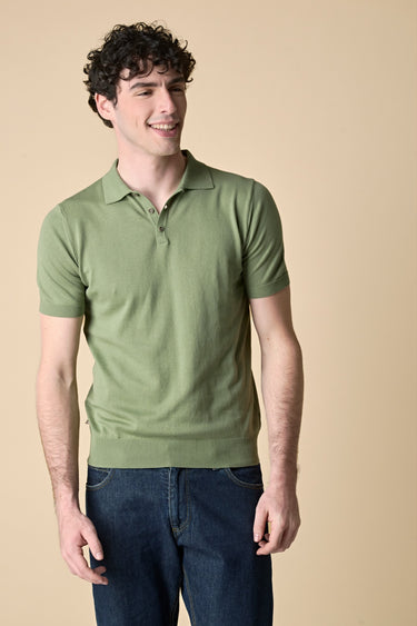 Polo in Maglieria puro cotone Pesto
