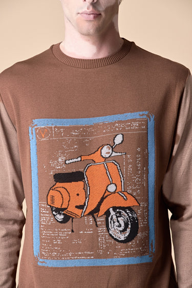 Maglioncino Moro con intarsio Moto