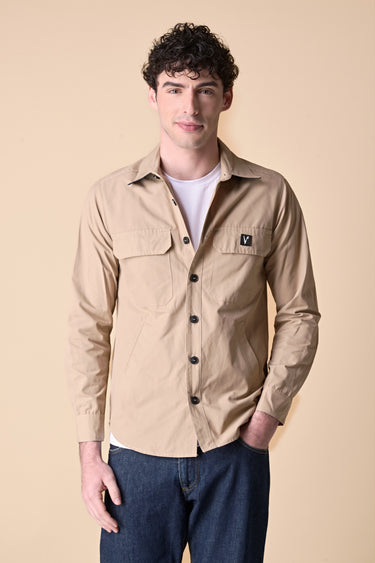 Saharan jacket in technical fabric Sand