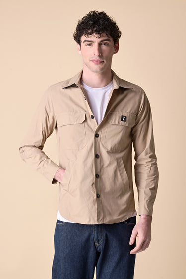 Saharan jacket in technical fabric Sand