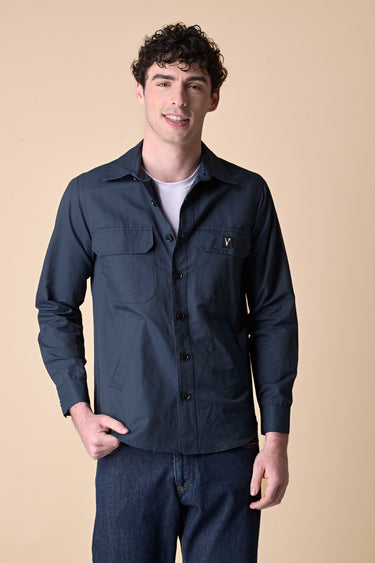Saharan jacket in blue technical fabric