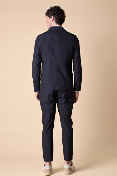 Pantalone Sartoriale Classico in tessuto tecnico Jersey Blu