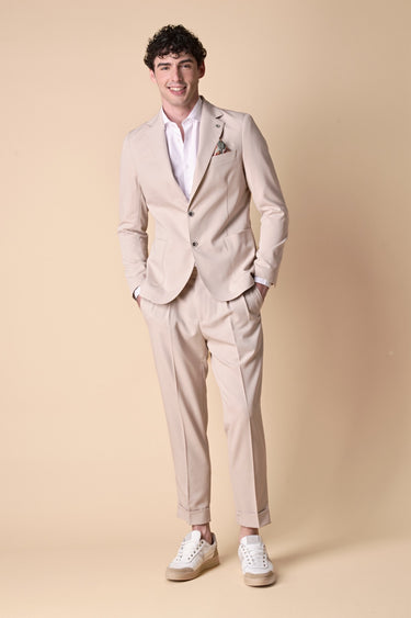 Pantalone alta sartoria Sabbia con doppia fibbia