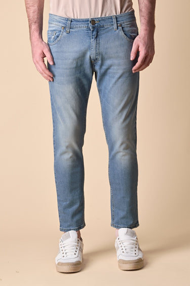 NEW YORK - Slim Fit Jeans - Light Blue with Fabric Pocket V2