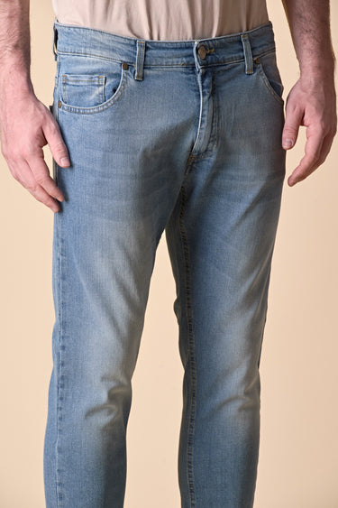 NEW YORK - Slim Fit Jeans - Light Blue with Fabric Pocket V2