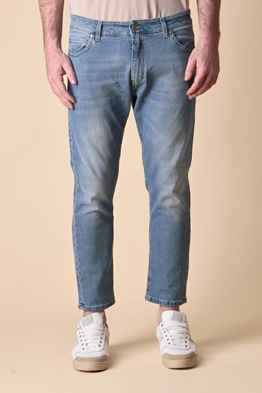 NEW YORK - Jeans Slim Fit - Azzurro con Tasca in tessuto V2