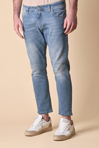 NEW YORK - Jeans Slim Fit - Azzurro con Tasca in tessuto V2