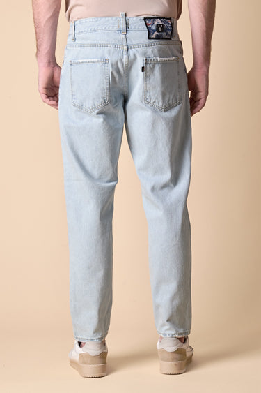 DETROIT - Jeans Loose Fit - Lavaggio Marmorizzato con salpa e taschino in tessuto V2