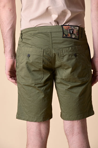 Chino Corto Verde Militare con Salpa in tessuto V2