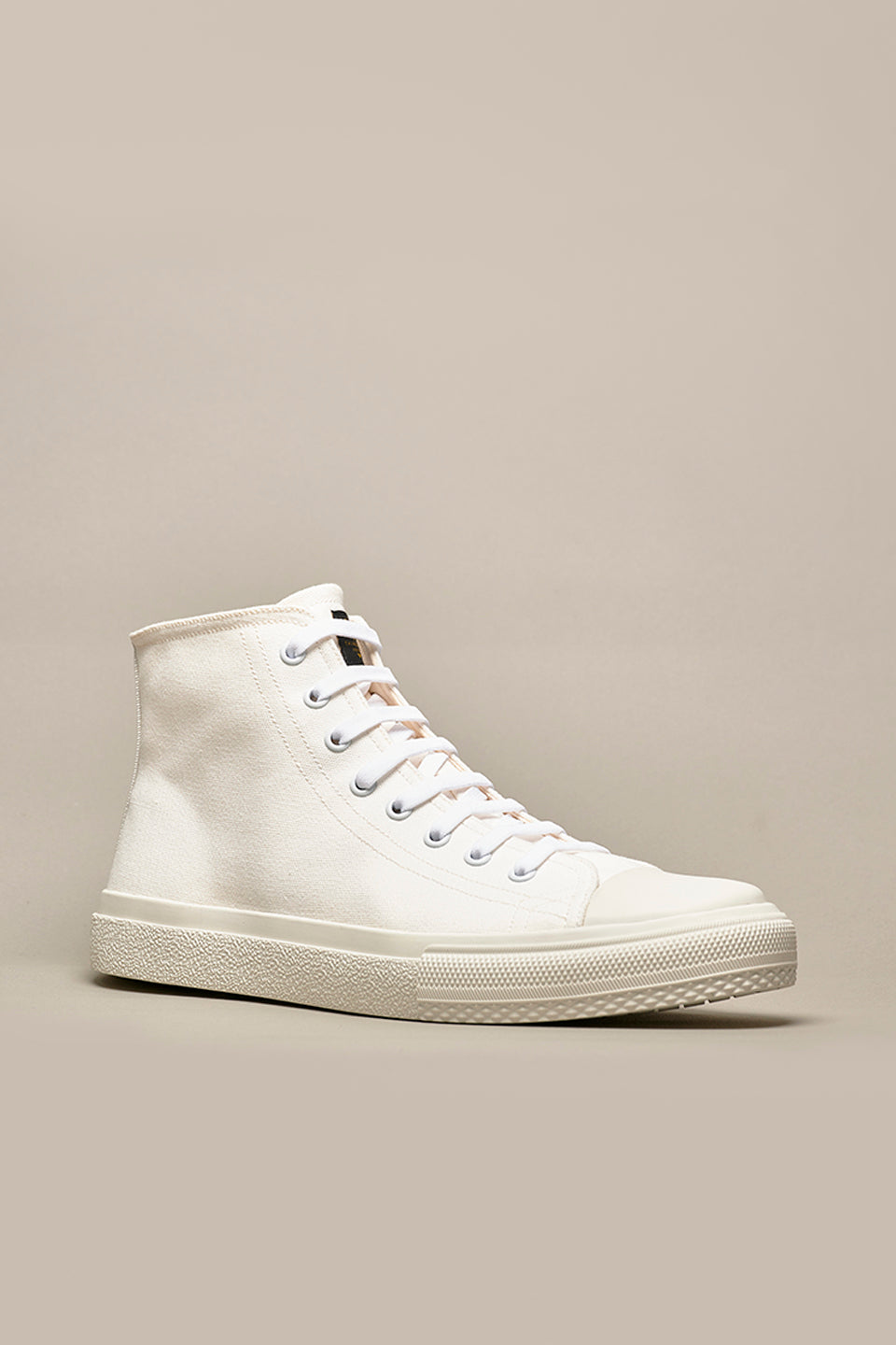 STELLAR - White high-top sneakers with Thindown interior