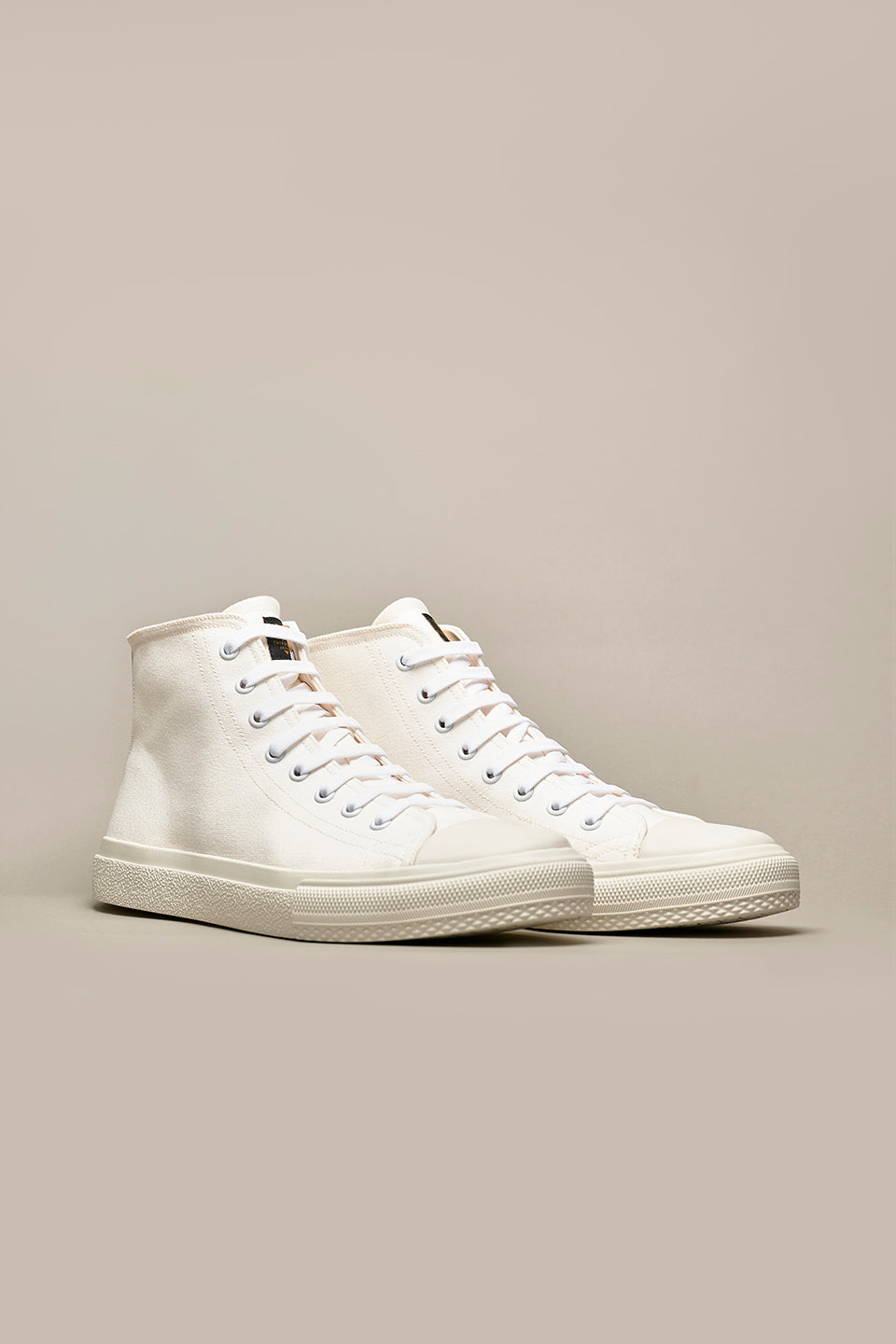 STELLAR - White high-top sneakers with Thindown interior