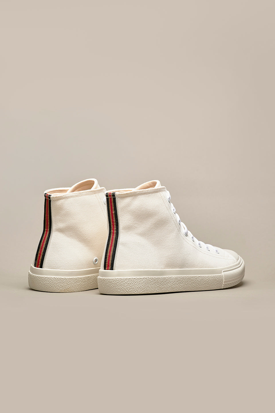 STELLAR - White high-top sneakers with Thindown interior