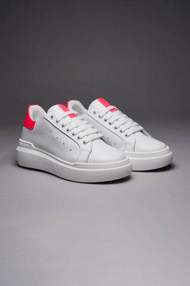 VEGA - Sneakers a suola alta retro Rosa Fluo