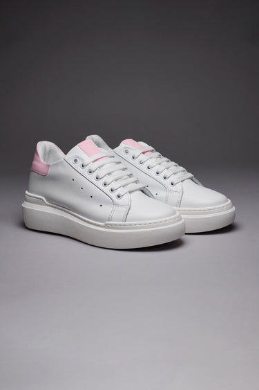 VEGA - Pastel Pink retro high sole sneakers
