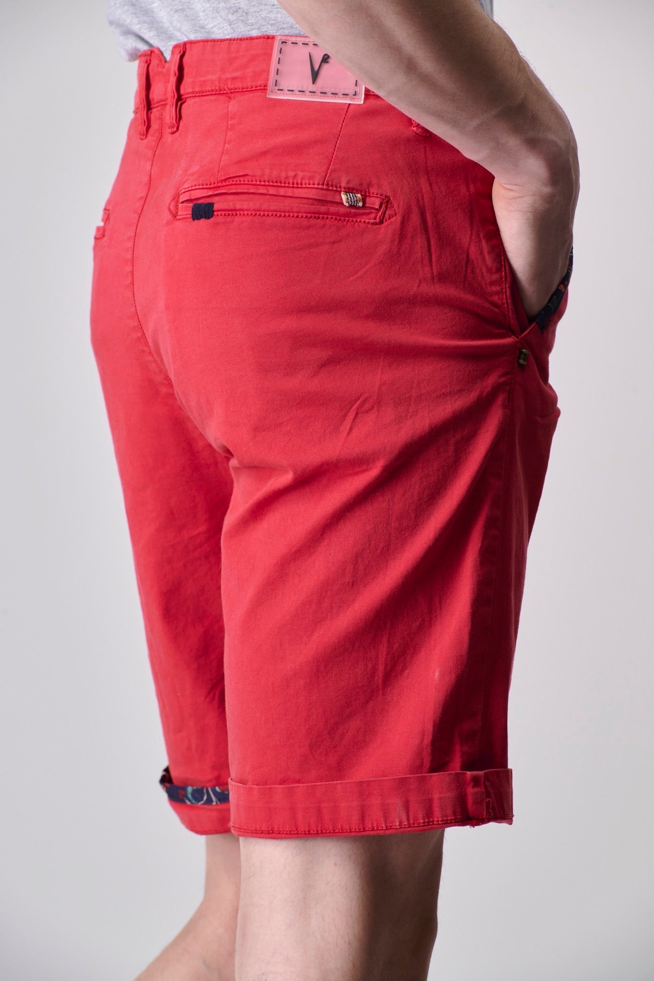 Red Chinos Shorts