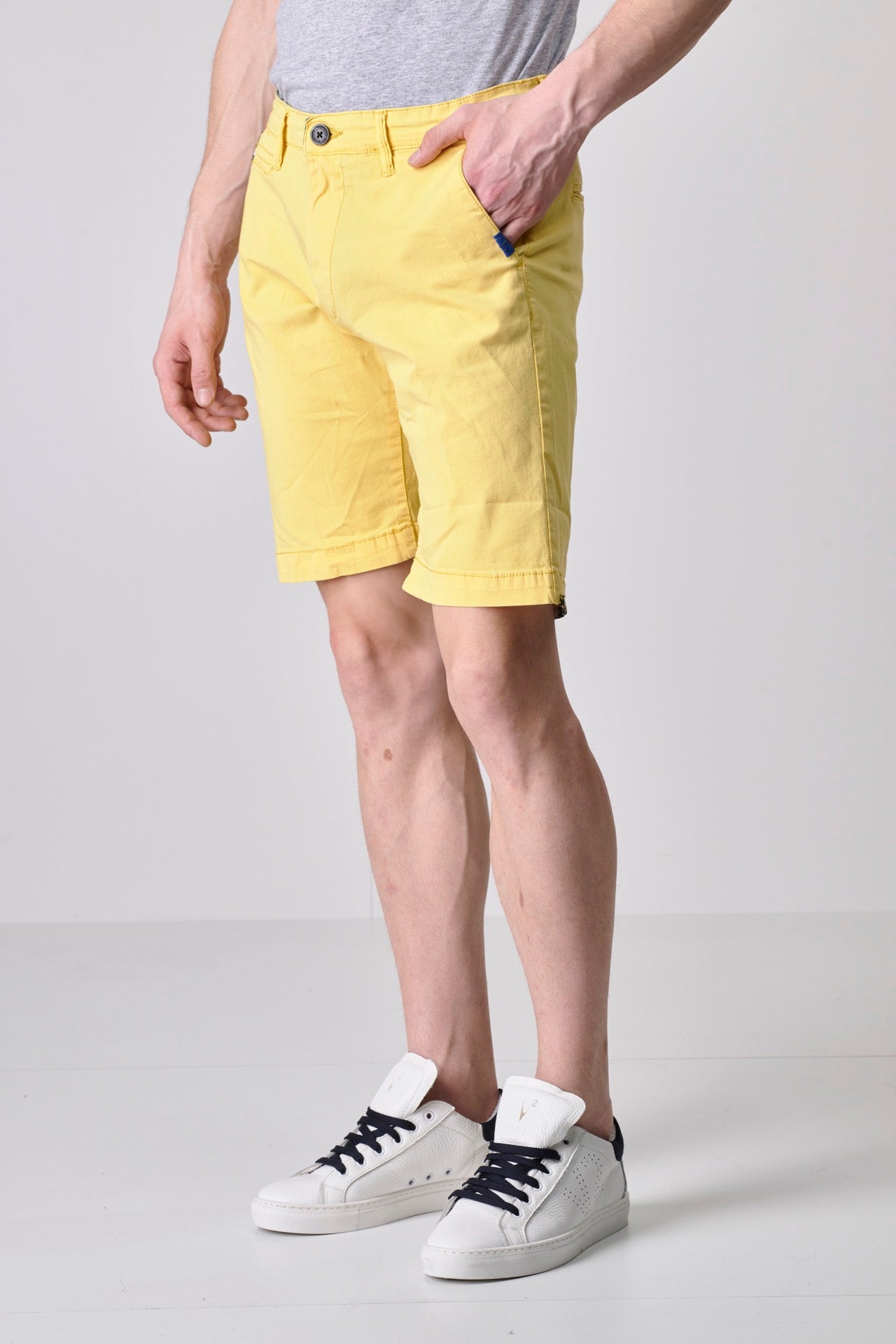 Yellow Chino Shorts