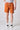 Orange fleece shorts