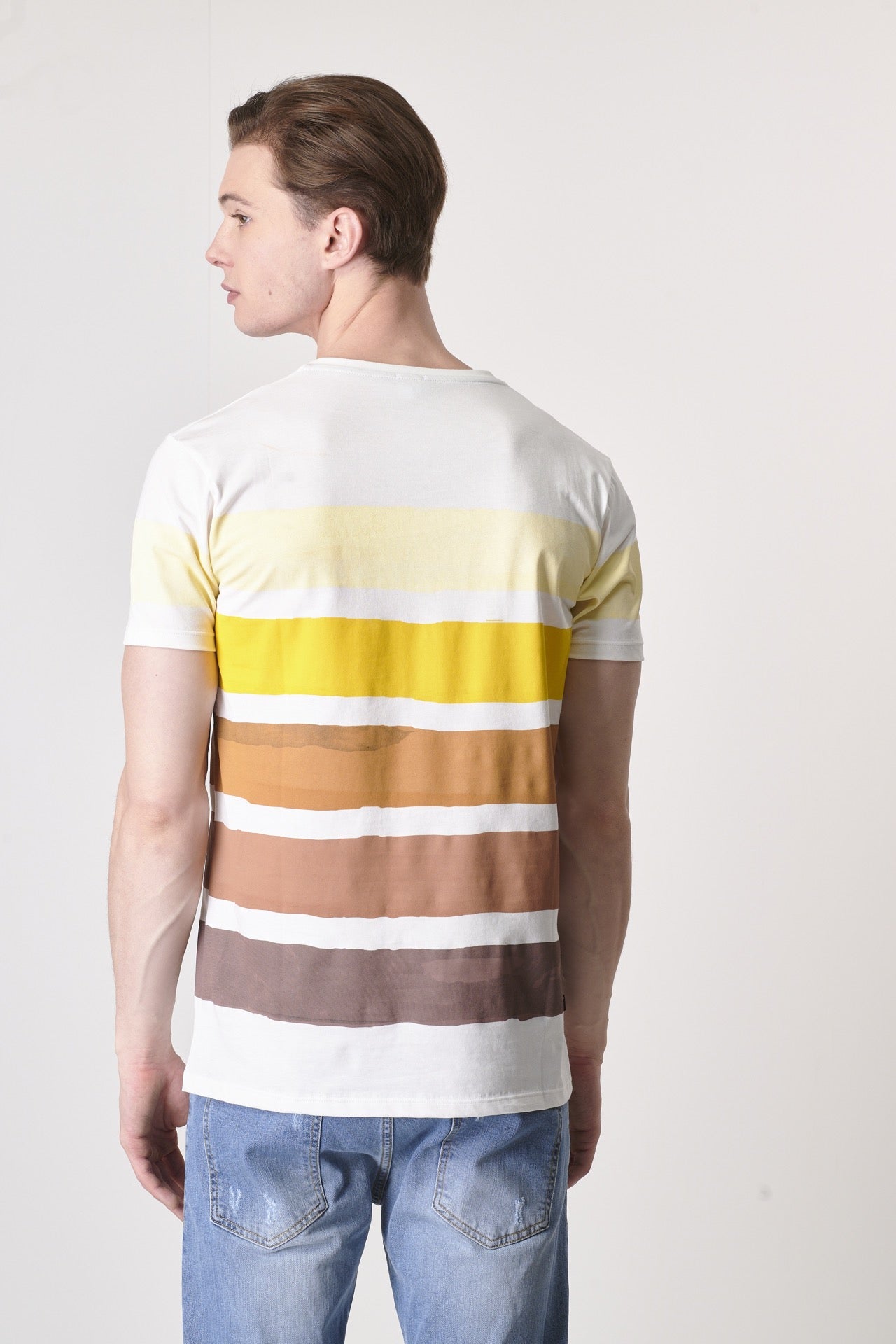 T-Shirt a righe Multicolor Moro