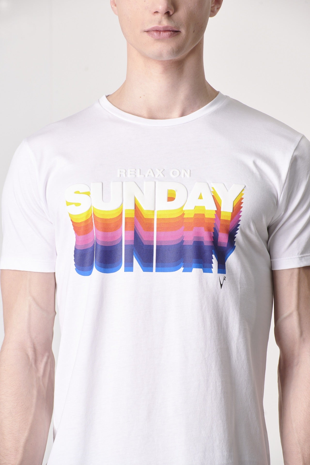 Party on Sunday White T-Shirt