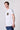 White T-Shirt with Camouflage pocket and paint splashes