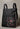 V2 x Mirantico - Black Memo Bag Backpack with Pocket in Black Paisley fabric