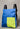 V2 x Mirantico - Royal Blue Memo Bag Backpack with Fluo Yellow Fabric Pocket