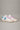 OLYMPIC - Sneakers Bianca con retro e inserto scamosciato Azzurro e lacci Rosa