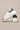 VEGA TOUCH - White high sole sneakers with red square fabric tongue