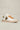 OLYMPIC V - White low sole sneakers with two-tone Military Green and Orange back and insert