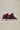 OLYMPIC MID- Sneakers alte Blu con retro e inserto Rosso