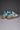 COLLEGE - White sneakers with light blue back and insert