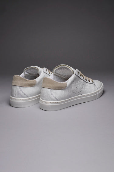 TENNIS - White low sole sneakers with Sand back and laces